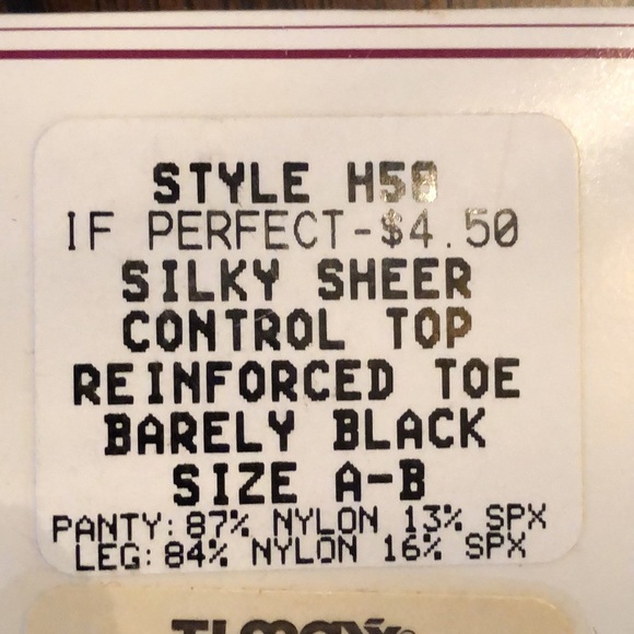 Hanes 2-Pack Silky Sheer Control top reinforced toe Stockings - Picture 3 of 6